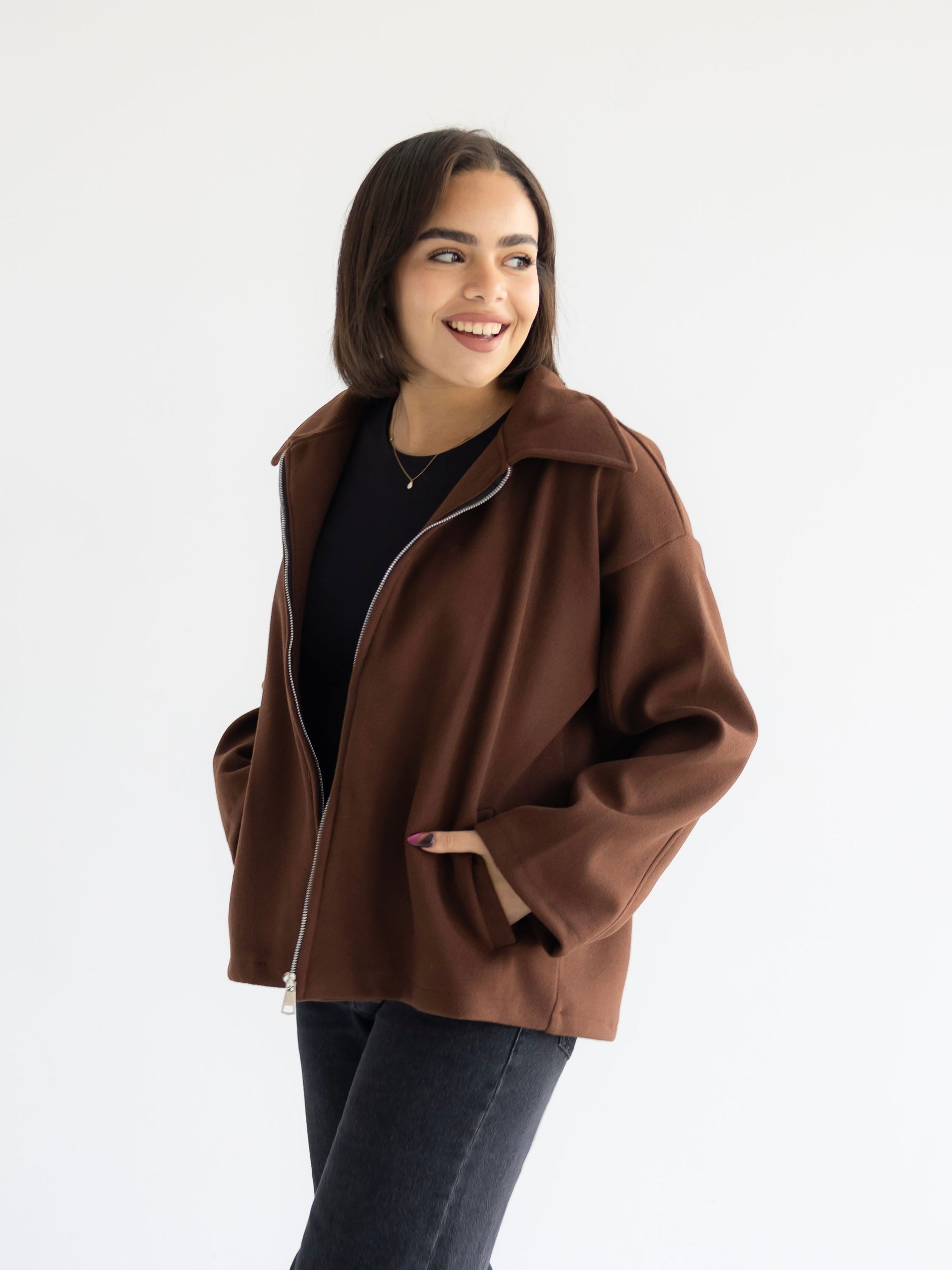 Alma jacket brown