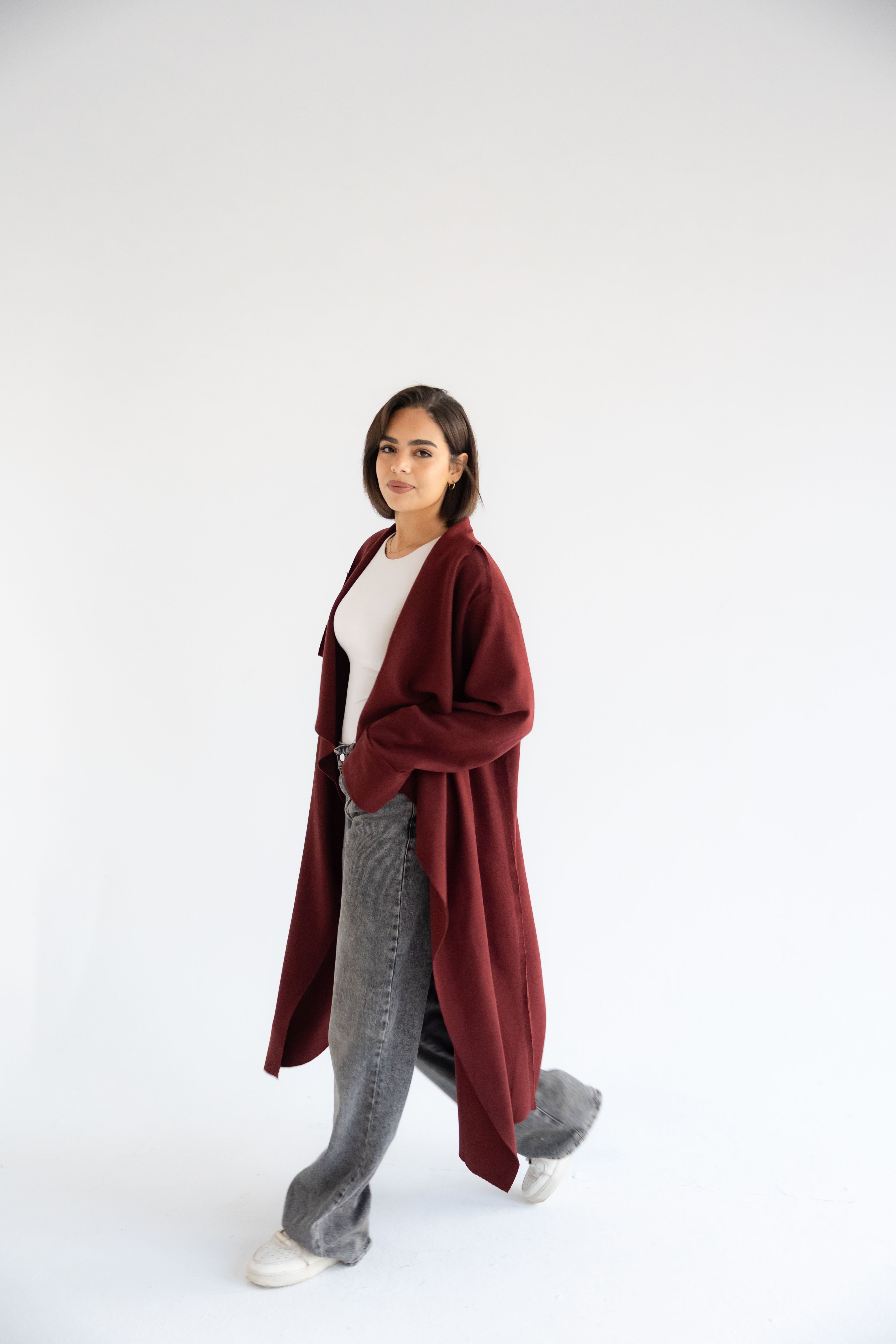 Ria cardigan burgundy
