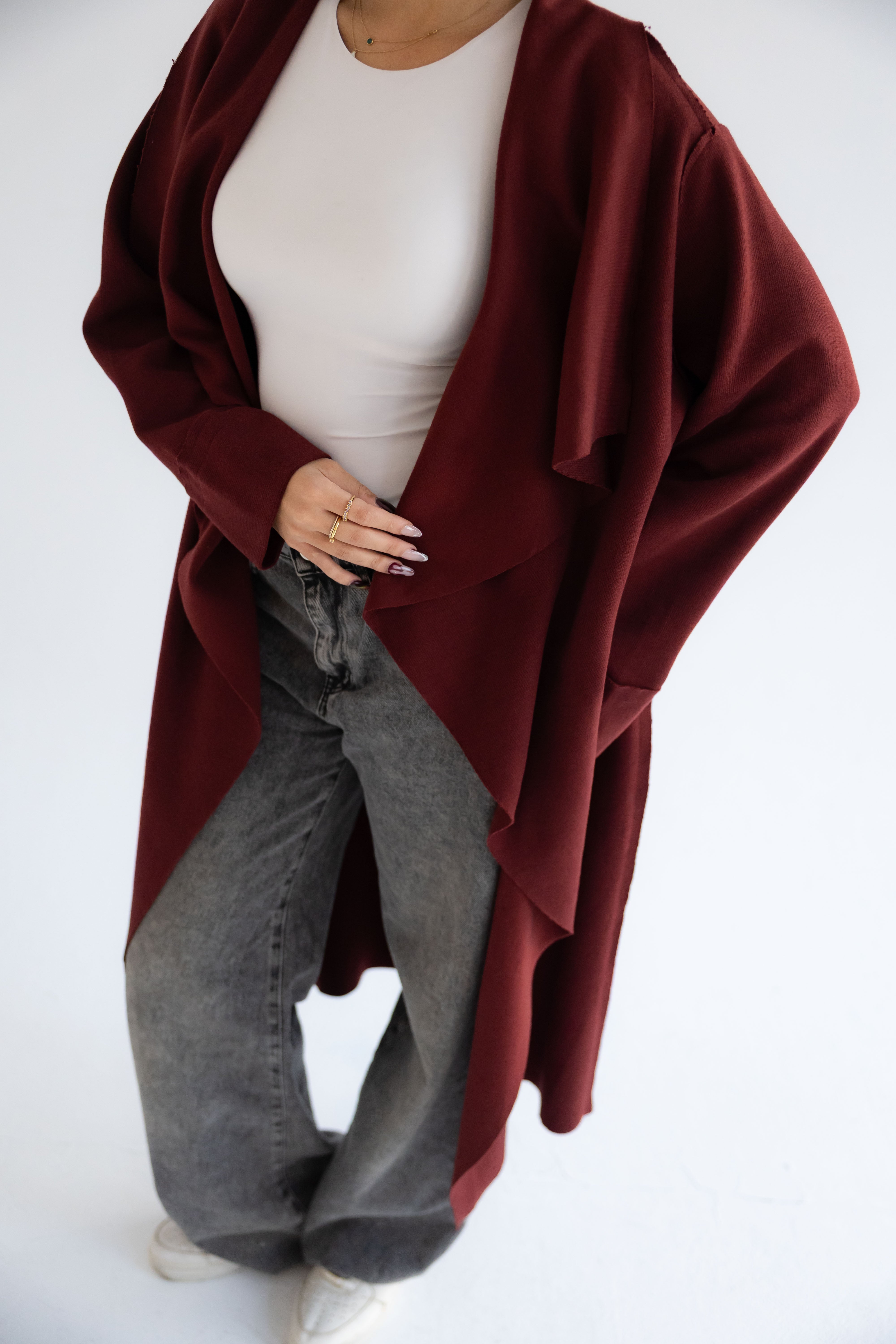Ria cardigan burgundy