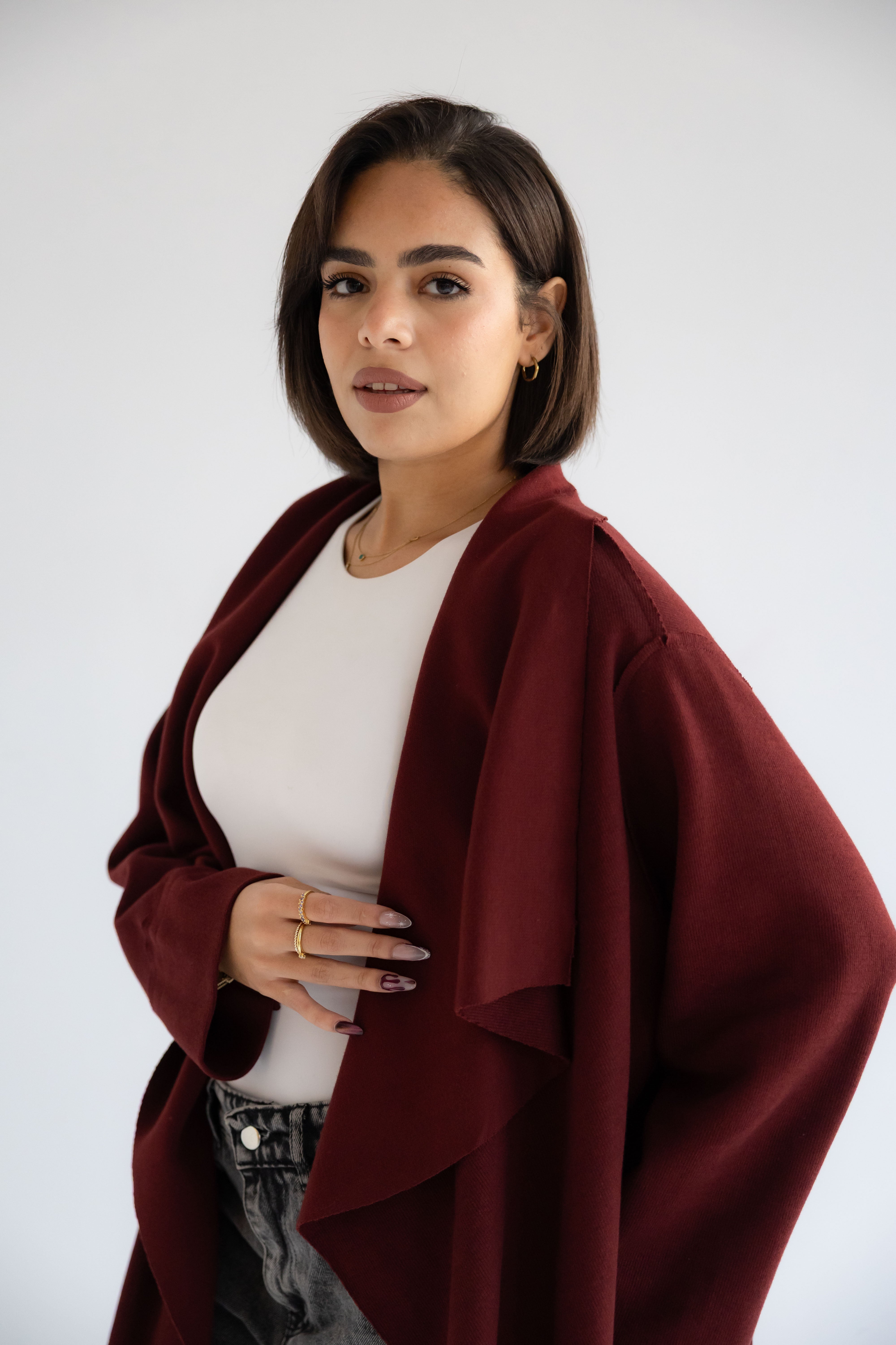 Ria cardigan burgundy